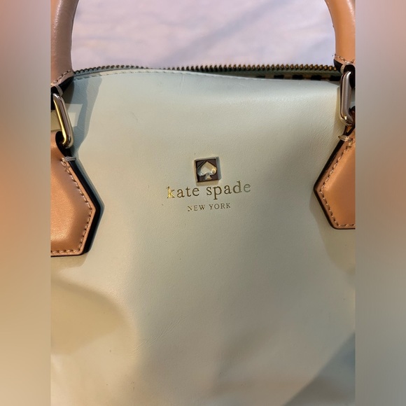 Kate Spade Mint Green/Brown Leather Catherine Street Pippa Satchel​ - Picture 5 of 11